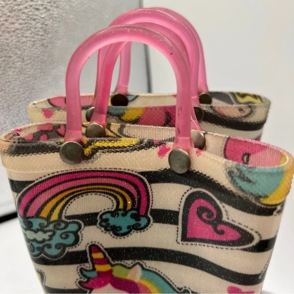 Members Mark's Girl Unicorn Light Up Rain Boots Sz 7/8